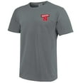 thumbnail image 2 of Unisex Gray Nebraska Huskers Retro Mascot Hyper Local Comfort Colors T-Shirt, 2 of 3