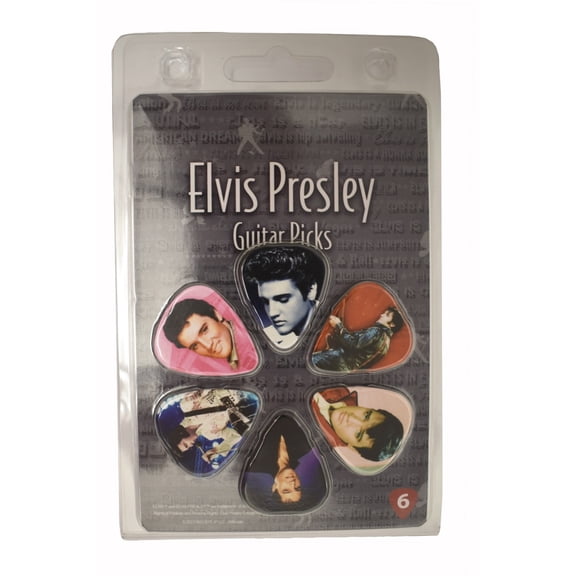 Elvis Presley guitar picks set of 6