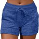 thumbnail image 1 of Pantalones cortos deportivos lisos y casuales para mujer: cordón, cintura elástica, poliéster/spandex, tallas S-XXL, corte holgado para yoga/senderismo/ropa de verano, 1 of 6