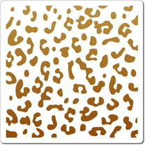 Leopard Print Stencil Template Geometric Pattern 30x30cm Large Reusable Plastic Square Stencil Sign for Painting on Wood Wall Scrapbook Card Floor Drawing DIY Decor Crafts