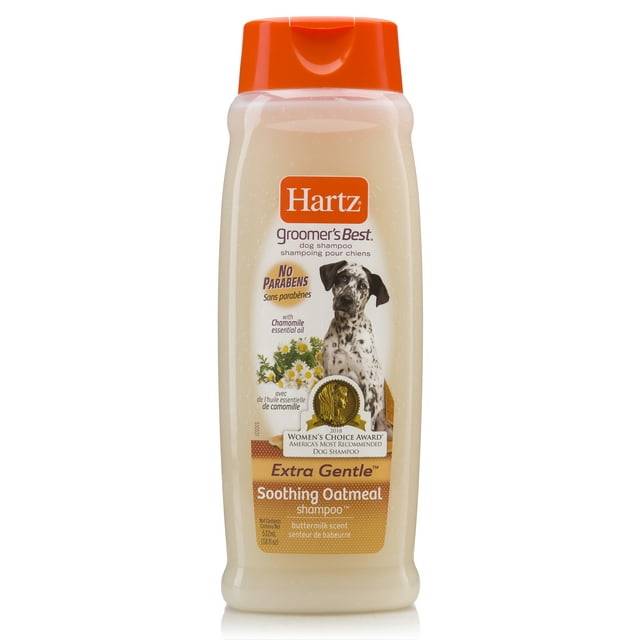 Hartz groomer's best soothing oatmeal dog shampoo, 18oz bottle