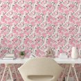 thumbnail image 2 of Ambesonne Floral Peel & Stick Wallpaper for Home, Fashion Vintage Flowers Plot, 13"x36", Pastel Pink and Dark Grey, 2 of 5