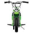 thumbnail image 6 of Razor MX400 Dirt Rocket Electric Bike, Age 8+, 14 Mph, 30-Min Run, 140lb Max, Green, 6 of 9