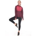 thumbnail image 2 of Little Donkey Andy Women's Lightweight Thermal Running Jacket Hybrid Quilted Full Zip Golf Jacket with Hood Ruby Heather L, 2 of 7
