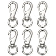 thumbnail image 1 of Uxcell 6 Pcs Clips à Pression Pivotants pour Drapeau, 3,2 Pouces, Crochets à Pression en Alliage Robuste, Ton Argenté, 1 of 6