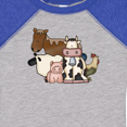 thumbnail image 4 of Inktastic Cute Horse, Sheep, Cow, Pig, and Rooster Farm Animals Boys or Girls Baby Bodysuit, 4 of 5