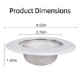 thumbnail image 2 of Asoricing 3 Pcs Sink Drain Strainer, Shower Drain Cover, Anti-Clogging, Stainless Steel Material, Common for Kitchen, Toilet, and Sewer, 2 of 7