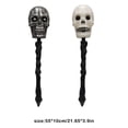 thumbnail image 3 of Toystoory Bastón de calavera de Halloween, suministros para fiestas, bastón para caminar, accesorios de vestir exquisitos e interesantes, accesorio de Kits de decoración para fiestas Plata Toystoory HA068757-01, 3 of 6