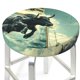 thumbnail image 3 of Disketp Bull Charging Through Waves Funda Redonda para Taburete, Funda de Cojín para Silla de Bar Suave y Elástica-13 inch, 3 of 7