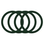 4Pcs Magnetic Adapter Ring, Magnetic Wireless Charger Conversion Kit, Green