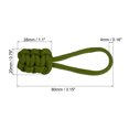 thumbnail image 2 of Unique Bargains Zipper Pulls Replacement Extension Cord Handle Fix Pull Tab Fixer Slider Head Repair Kit Olive Green 15 Pack, 2 of 5