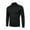 Black, variant on Mens Sweater - Solid Color Semi High Neck Slim Fit Pullover Knitted Sweater Jacket, Casual Business Style, Daily Office Wear, Trendy Design, Men's Clothing
