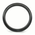 thumbnail image 2 of Edward Mirell Titanium Black Ti Domed Textured Lines 6mm Band EMR120, 2 of 7