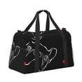 thumbnail image 2 of Kuqiui French Bulldog Print Foldable Travel Duffel Bag Tote Carry on Luggage Bag Personal item Sports Gym Bag Water Resistant Weekender Overnight Bags for Women and Men, 2 of 7