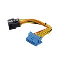 thumbnail image 2 of Adaptador macho-hembra de 16 pines de 24,8 cm para diagnóstico de automóviles, compatible con cable extensor OBD2 universal Mercedes Benz, 2 of 8