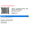 thumbnail image 2 of Radiator - Compatible with 2016 - 2018 Mercedes-Benz GLE350 2017, 2 of 2