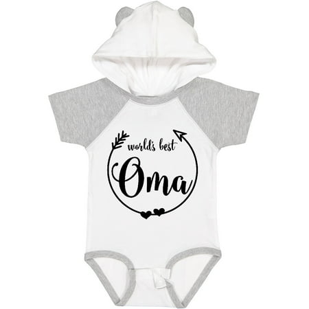 

Inktastic World s Best Oma Gift Baby Girl Bodysuit