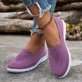 thumbnail image 2 of oqasdz Womens Casual Shoes Plus Size Slip On Close Toe Mesh Breathable Flat Bottom Walking Shoes Solid Color Comfort Trendy Versatile Outdoor Summer, 2 of 7
