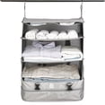 thumbnail image 1 of (L)Estantes colgantes portátiles de 3 niveles, organizador de equipaje de viaje, cubo de embalaje plegable, bolsa de almacenamiento de compresión para armario, 1 of 5