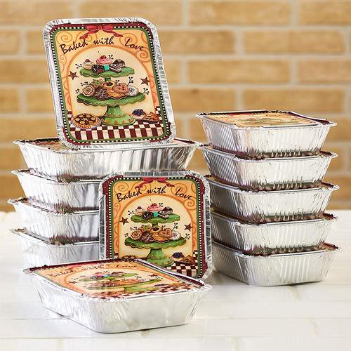 Baked with Love" Leftover Containers