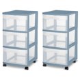 thumbnail image 1 of Sterilite 3 Tiroirs Roulette Roulette Home Organisateur Panier de Rangement (2 Paquets), 1 of 3