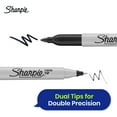 thumbnail image 3 of Sharpie Twin Tip Permanent Markers Pack of 3 Black Ink Fine and Ultra-Fine Tip for Writing and Labelling, 3 of 8