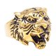 thumbnail image 3 of Anillo de acero inoxidable con diseño de cabeza de tigre en 3D, estilo gótico, punk y glamuroso., 3 of 9