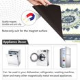 thumbnail image 2 of Dailycode Dishwasher Magnet Cover Magnetic Fridge Door Cover Home Kitchen Decor, Traditional Striped with Flower Motifs, 23"x 26", 2 of 6