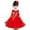 Rouge, variante sur Robe Longue Formelle en Sequins Robe en Maille Couleur Unie Col Rond Sans Manches Robe de Performance Jupe en Maille