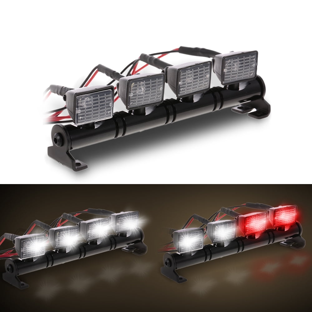 4Pcs RC Car Multi-Function Square 4 LED Lights  for Axial SCX10 TRX-4 HSP Redcat