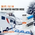 thumbnail image 2 of KFFKFF 30ft Warming Water Hose for RV, Temperature Controlled Drinking Water Hose with Rippled Cover Resistant to -45掳F, Self-adjusting, 5/8" I.D. equipped with 3/4" GHT Adapter, Free of Lead and BPA, 2 of 9