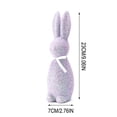 thumbnail image 2 of YoGold Glitter Easter Bunny Decor, Glitter Foam Bunny Ornaments Garden, Easter Decora For Party Home Office Yard, Spring Table Shelf Decor Standing Rabbit Miniatures Statue Favors H, 2 of 2