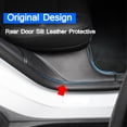 thumbnail image 2 of 2 piezas de cuero de la PU de la puerta del coche protector del umbral de la Baoblaze Cubierta del protector del alféizar de la puerta, 2 of 7