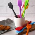 thumbnail image 2 of Silicone Basting Brush Pancake BBQ Oil Brush Brush for Cooking Silicone Brush for Cooking Silicone Heat Resistant Pastry Butter Cooking Baking Tool, Blue, 2 of 9