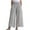 Gray B, variant on UHUYA Women Wide Leg Pants Linen Pants Women Fashion Elastic Waist Casual Pure Color Straight Leg Cotton Linen Cropped Pocket Trousers Lightweight Summer Pants Khaki C 5XL US:18