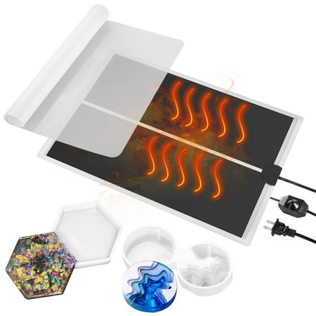 

Resin Heating Mat Resin Mold Curing Pad Fast Resin Curing Machine with Heat Adjustment Function Lightweight Quick Resin Dryer Mat
