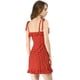 thumbnail image 5 of INSPIRE CHIC Women's Printed Spaghetti Strap Ruffle Flare Mini Dress M Red-Dots, 5 of 7