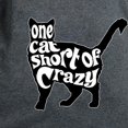 thumbnail image 3 of CafePress - One Cat Short Of Crazy Women's Classic T Shirt - Women's Traditional Fit Dark T-Shirt, 3 of 4