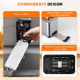 thumbnail image 2 of Suodoka Toaster 2 Slice Wide Slots Touchscreen 6 Shade Settings, Stainless Steel Bread Toaster with Reheat, Cancel, Defrost,New, 2 of 8