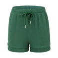 thumbnail image 3 of Hvot&aat Women Shorts for Summer Casual High Waisted Drawstring Wide Leg Womens Gauze Short Shorts, 3 of 4