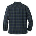 thumbnail image 2 of Mens Sherpa Lined Flannel Jacket with Pockets,Plaid Button Down Fuzzy Shirt Jackets Casual Warm Winter Coats for Men, 2 of 3