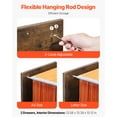 thumbnail image 3 of VEVOR 2 Drawer File Cabinet Vertical Filing Cabinet for Home Office Honey Brown, 3 of 9