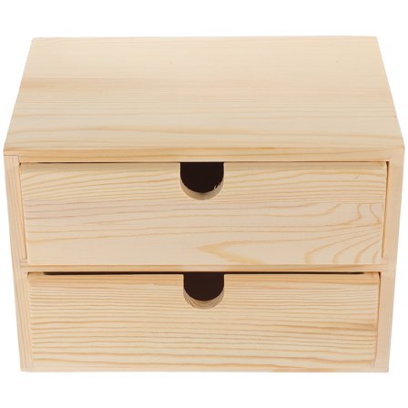 OFFIGAM Table Organizer Wooden Storage Box With Drawers 1 Piece