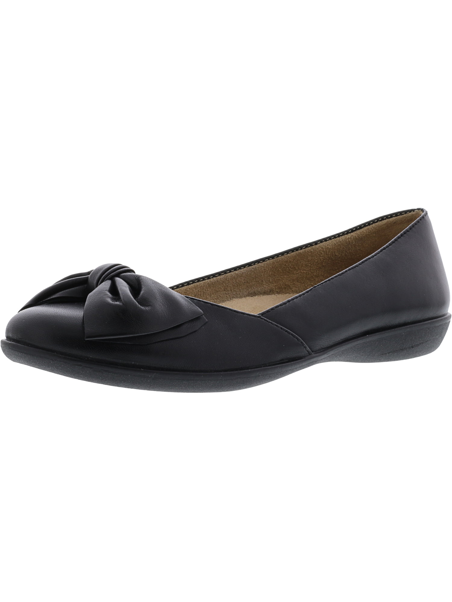 naturalizer black flat shoes