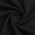 thumbnail image 5 of QIUOMBBP Women's Half Zip Hoodies Drawstring Loose Waffle Knit Pullover Sweater 3/4 Sleeves Oversized Hooded Sweatshirts Black L, 5 of 9