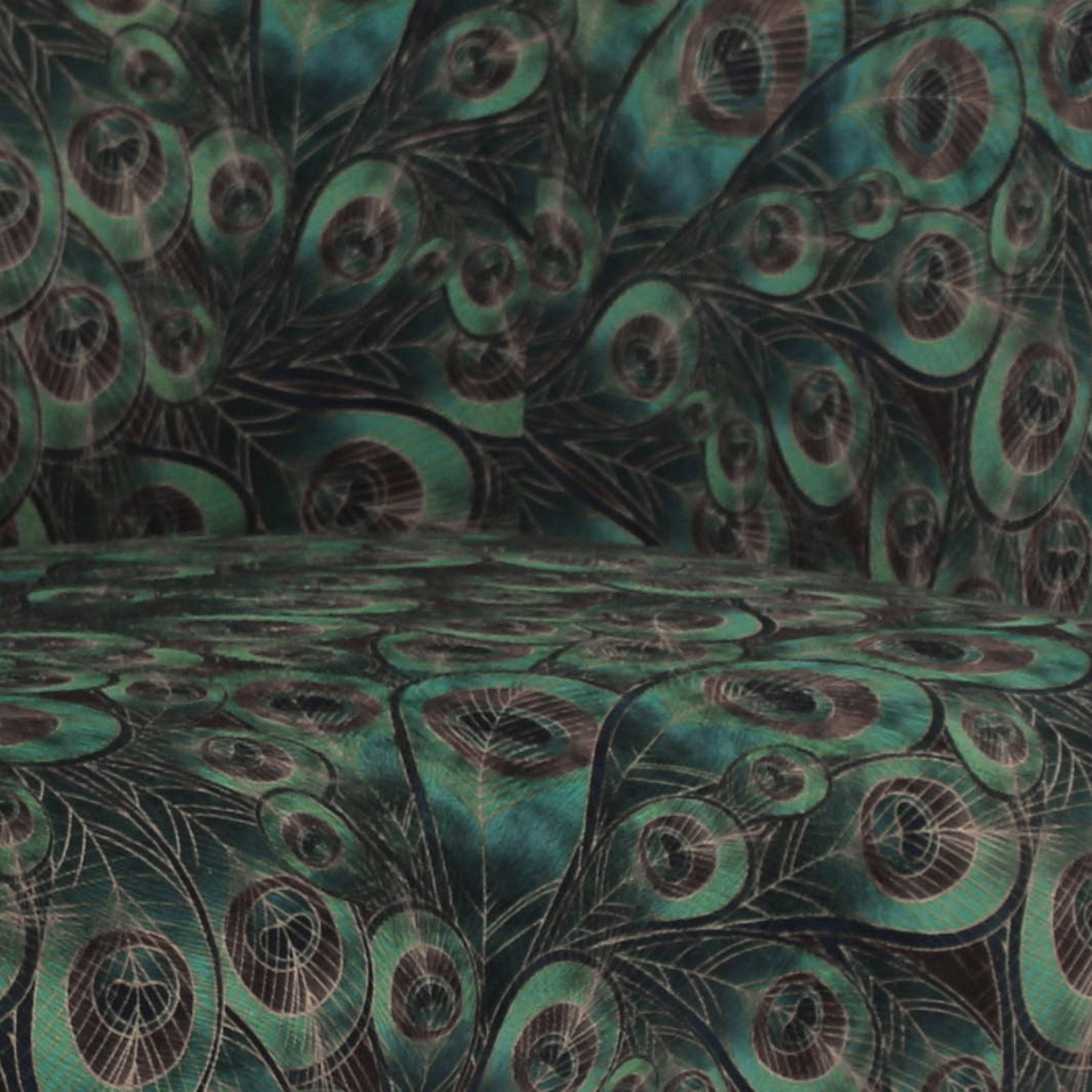 Fox Hill Trading Nikole Club Chair, Peacock Print