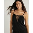 thumbnail image 4 of Sofia Intimates Women's Satin Cami Tank Set, 2-Piece, Sizes XS-3X, 4 of 6
