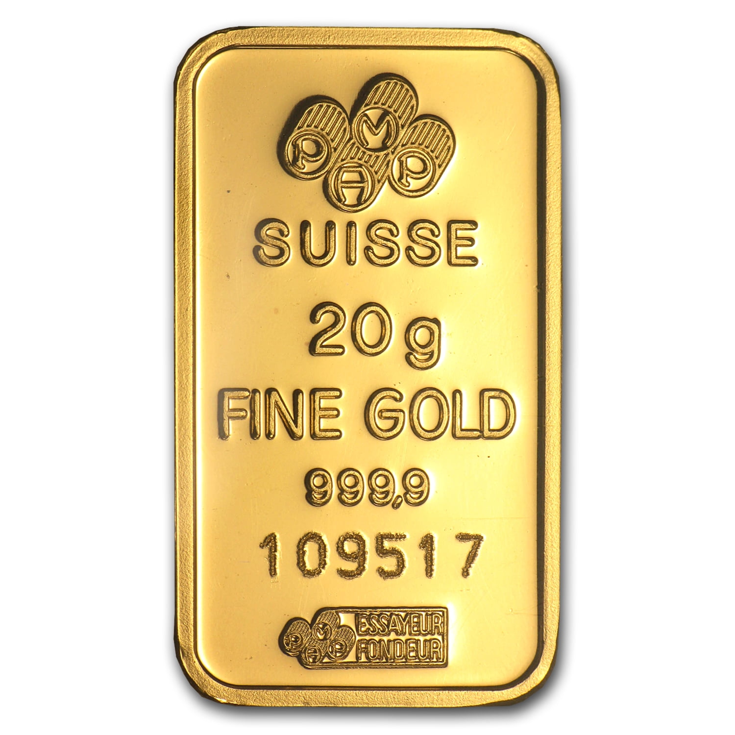 20 gram Gold Bar - Brand Name (w/Assay Card)