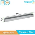 thumbnail image 3 of 60″ Single Tier Stainless Steel Speed Rail Rack, NSF, 3 of 7