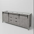 thumbnail image 4 of Lexora Home Marsyas 80" Vanity Cabinet in Ash Gray, 4 of 7